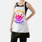 オールオーバープリントエプロン、中の全力彼女が飛ぶ エプロン (インサイチュ)