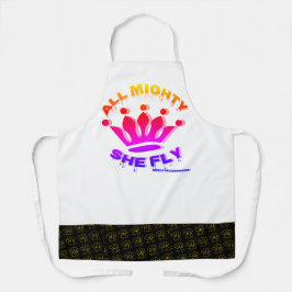 オールオーバープリントエプロン、中の全力彼女が飛ぶ エプロン