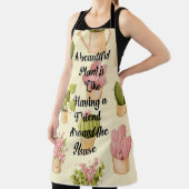 オールオーバープリントエプロン、大規模な植物引用文 エプロン (インサイチュ)