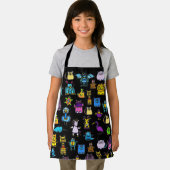 オールオーバープリントエプロン – 黒 エプロン (インサイチュ)