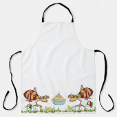 オールオーバープリントエプロンAntsアップルパイグラスフローラ エプロン (正面)