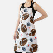 オールオーバープリントエプロンI大好きサッカースポーツ エプロン (インサイチュ)