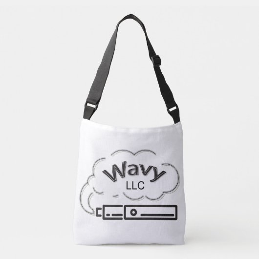 オールオーバープリントクロス体バッグ、中 クロスボディバッグ (正面)