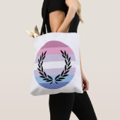 オールオーバープリントトート、肩トート トートバッグ (クローズアップ)