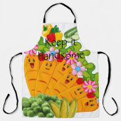 オールオーバープリント保エプロンイハンサムなニンジン エプロン (正面)