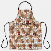 オールオーバープリント保エプロンイハンサムなホットチョコレート エプロン (正面)