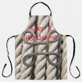 オールオーバープリント保エプロンイハンサムなロープ エプロン (正面)