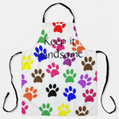 オールオーバープリント保エプロンイハンサムな前足 エプロン (正面)