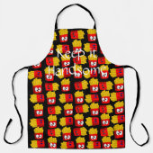 オールオーバープリント保エプロンイハンサムフランスのフライ エプロン (正面)