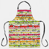 オールオーバープリント保エプロンイハンサム・ペンギン エプロン (正面)