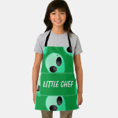 オールオーバープリント、緑のエイリアンヘッド エプロン (インサイチュ)