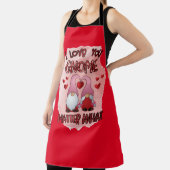 オールオーバーレッド愛する愛する格言キッチンエプロン エプロン (インサイチュ)