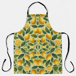 オールオーバーレモンパターン エプロン