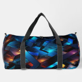 オールオーバー抽象デザインダフェルバッグ ダッフルバッグ (裏面)