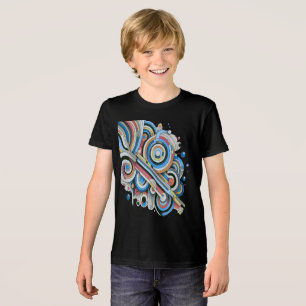 オールカラーレインボーパレットアートデザインTシャツ トライブレンドTシャツ