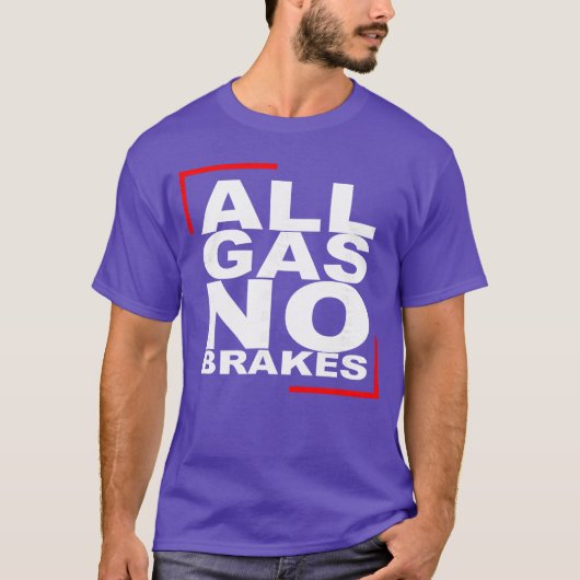オールガスノーブレーキ友達 Tシャツ (正面)