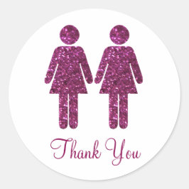 オールガールズグリッター ラウンドシール