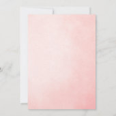 オールガール モダン ピンク風船 ベイビーシャワー 招待状 (裏面)