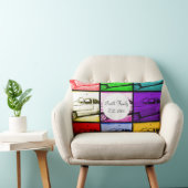 オールクラシックドカーウォーターポップ・アートのカラーアートプリント ランバークッション (椅子)