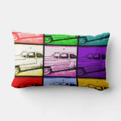 オールクラシックドカーウォーターポップ・アートのカラーアートプリント ランバークッション (裏面)