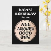 オールグッドのまわりにガイ誕生日 カード (黄色い花)