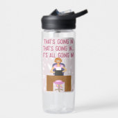 オールゴーイングおもしろいレトロキッチギャル作家おもしろい ウォーターボトル (左面)