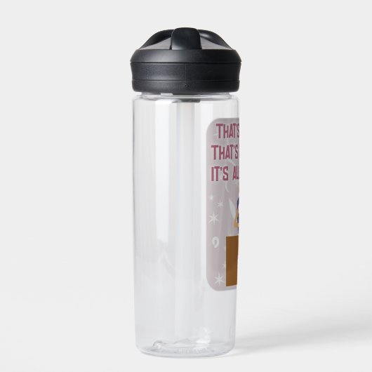 オールゴーイングおもしろいレトロキッチギャル作家おもしろい ウォーターボトル (正面)