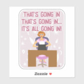 オールゴーイングおもしろいレトロキッチギャル作家おもしろい シール (シート)