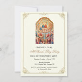 オールサンズデイパーティーお祝いカトリック 招待状 (正面)