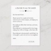 オールサンズデイ祈りの言葉お祝い聖札 プレイスカード (裏面)