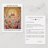 オールサンズデイ祈りの言葉お祝い聖札 プレイスカード (正面/裏面)