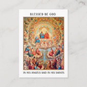 オールサンズデイ祈りの言葉お祝い聖札 プレイスカード (正面)