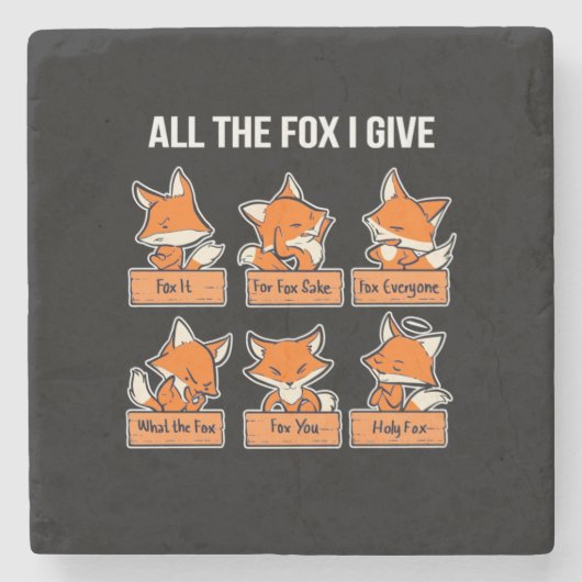 オールザキツネ与えI  ストーンコースター (正面)