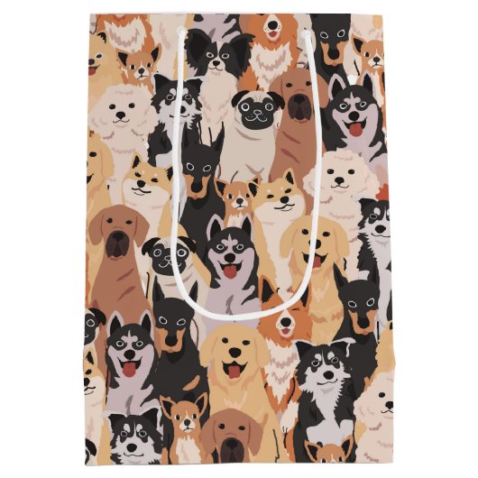 オールザドッグス抱き枕 ミディアムペーパーバッグ (裏面)