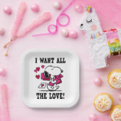 オールザラブバレンタイン ペーパープレート (パーティー)