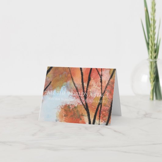 オールザワールドズステージノテカード サンキューカード (正面)