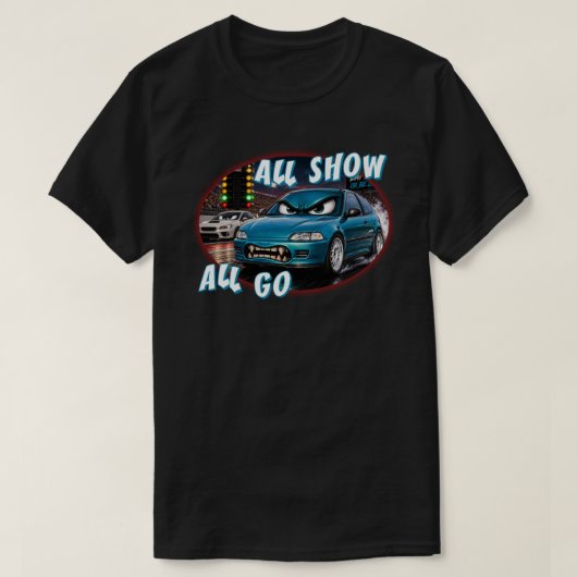 オールショーオールゴーライスロケット Tシャツ (デザイン正面)
