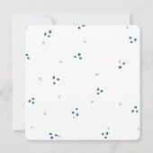 オールシーズングリーンリーフリースブライダルシャワー 招待状 (裏面)