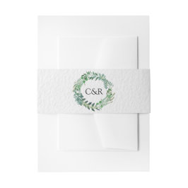 オールシーズングリーンリーフリース結婚ズ 招待状ベリーバンド