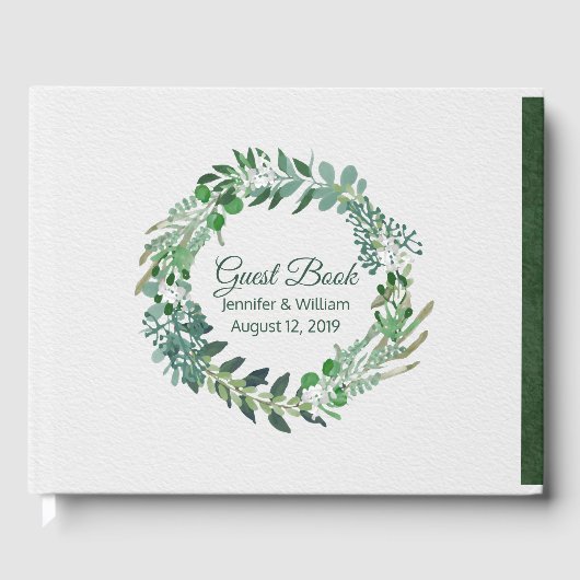 オールシーズンズグリーンリーフリース結婚ズ ゲストブック (正面)