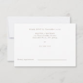 オールシーズンズディヴァインボー結婚フローラ 出欠カード (裏面)