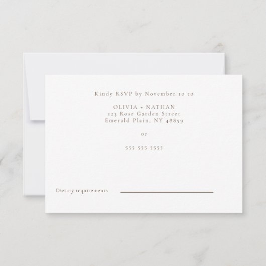 オールシーズンズディヴァインボー結婚フローラ 出欠カード (裏面)