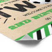 オールスターのサッカーボール2ndバースデーウェルカム ポスター (角)