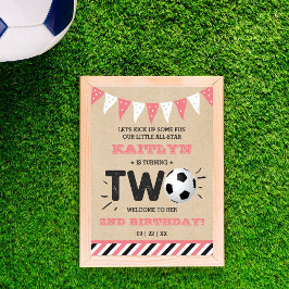 オールスターのサッカーボール2ndバースデーウェルカム ポスター