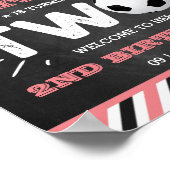 オールスターのサッカーボール2ndバースデーウェルカム ポスター (角)