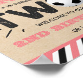 オールスターのサッカーボール2ndバースデーウェルカム ポスター (角)