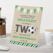 オールスターのサッカーボール2ndバースデーウェルカム 台座サイン (インサイチュ)