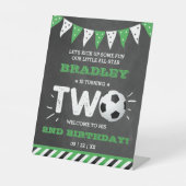 オールスターのサッカーボール2ndバースデーウェルカム 台座サイン (正面)