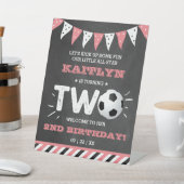 オールスターのサッカーボール2ndバースデーウェルカム 台座サイン (インサイチュ)