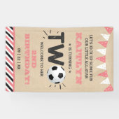 オールスターのサッカーボール2ndバースデーウェルカム 横断幕 (横)